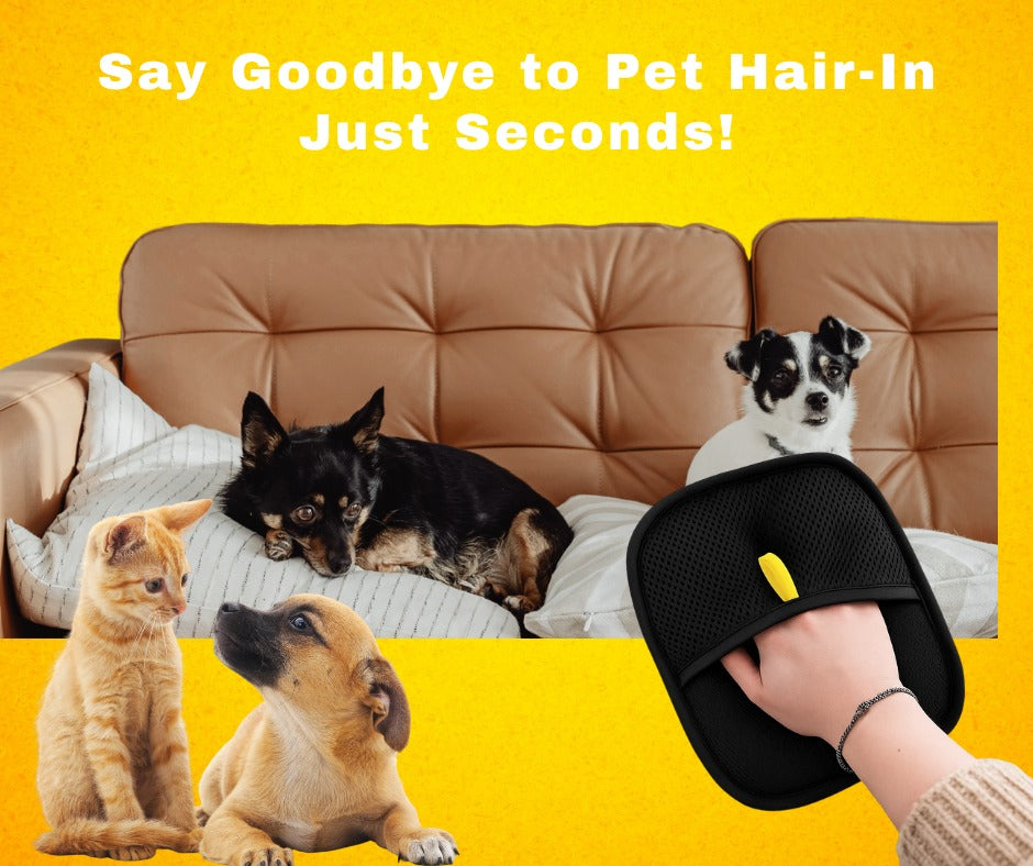 FurEase™-Pet Grooming  Static Dedusting Gloves
