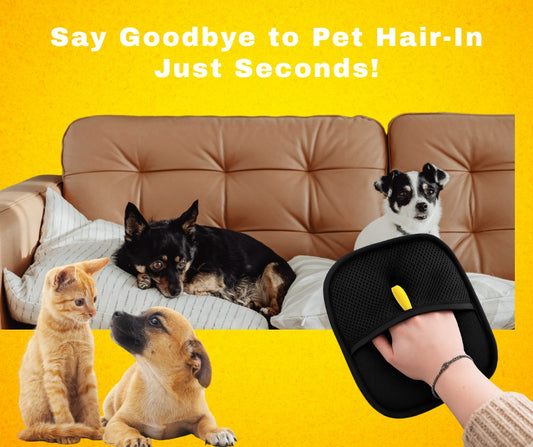 FurEase™-Pet Grooming  Static Dedusting Gloves