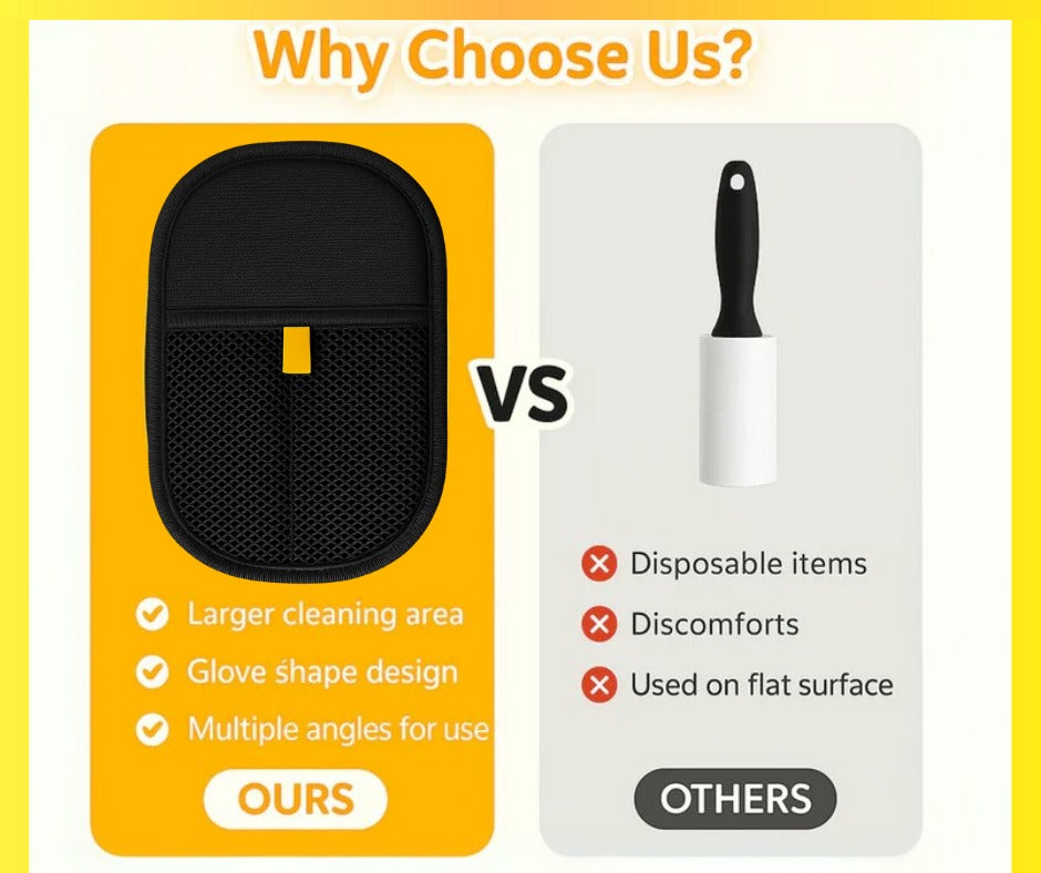 FurEase™-Pet Grooming  Static Dedusting Gloves