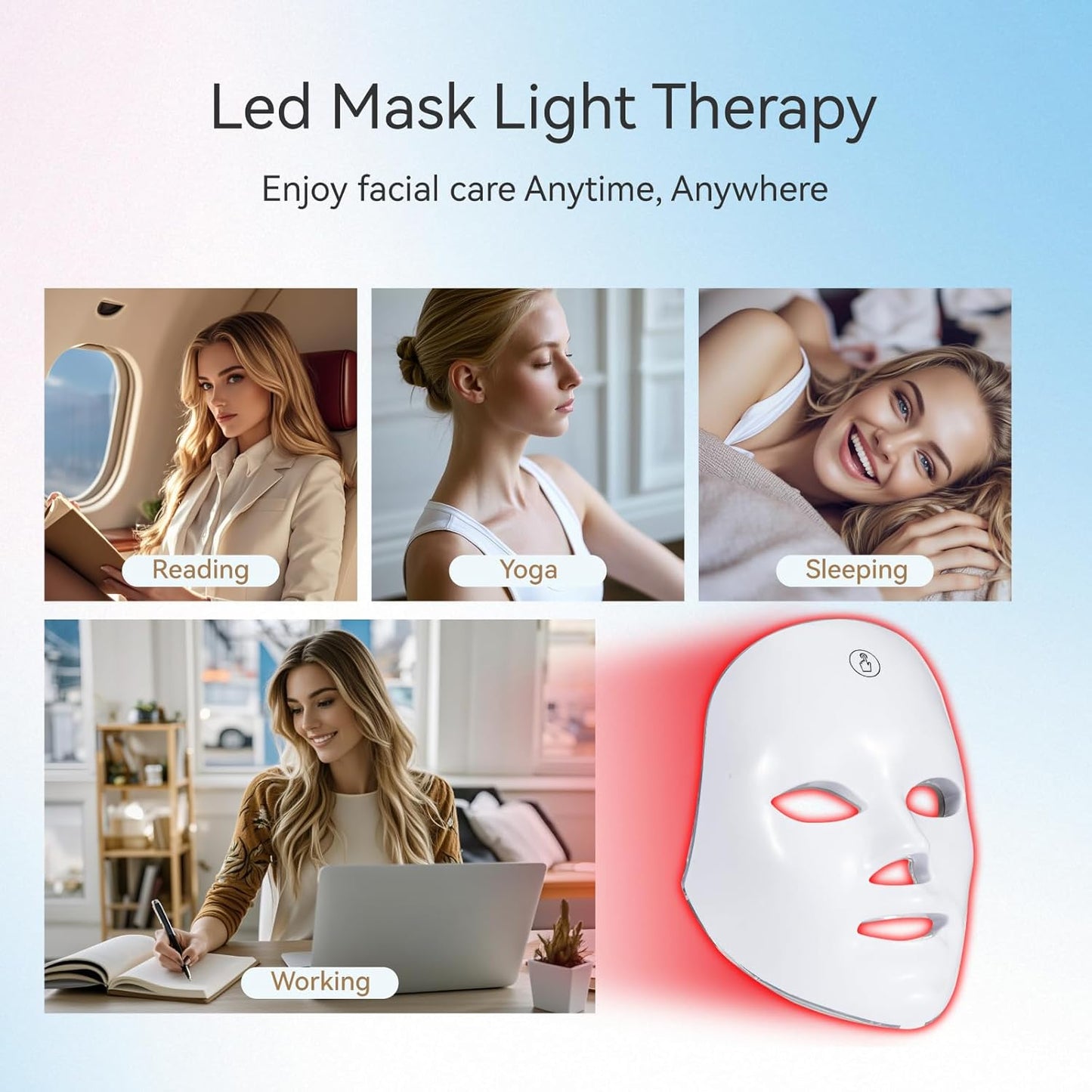 VividSkin™ LED Face Mask Light Therapy
