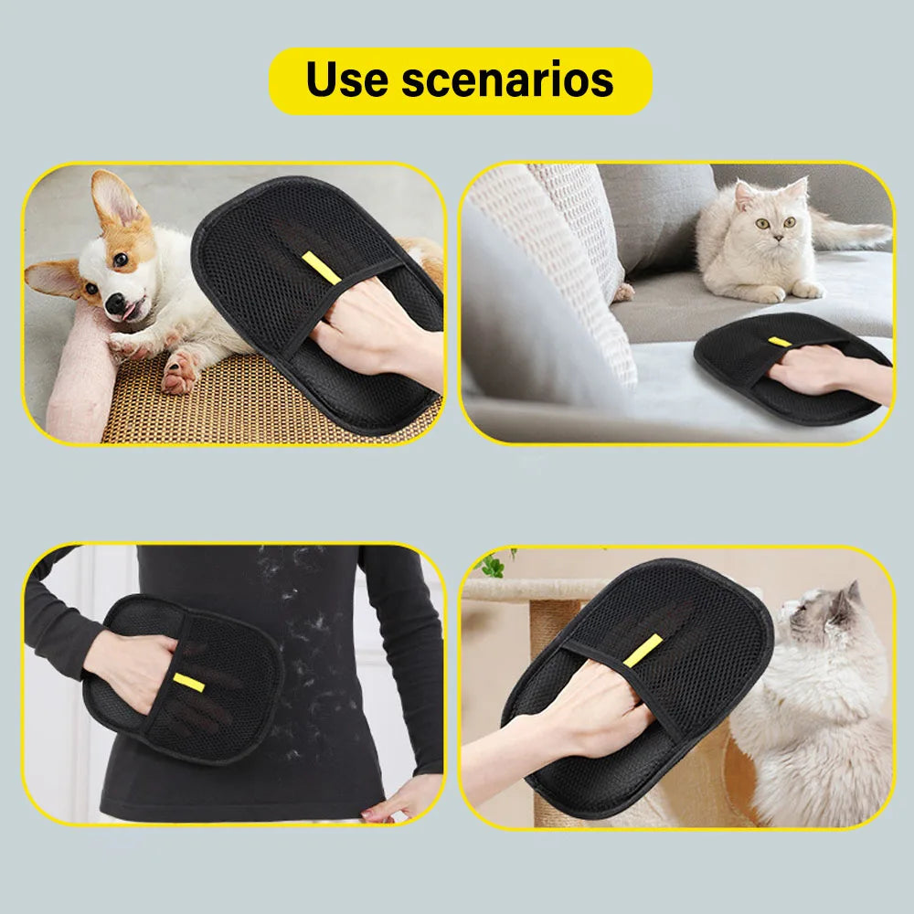 FurEase™-Pet Grooming  Static Dedusting Gloves